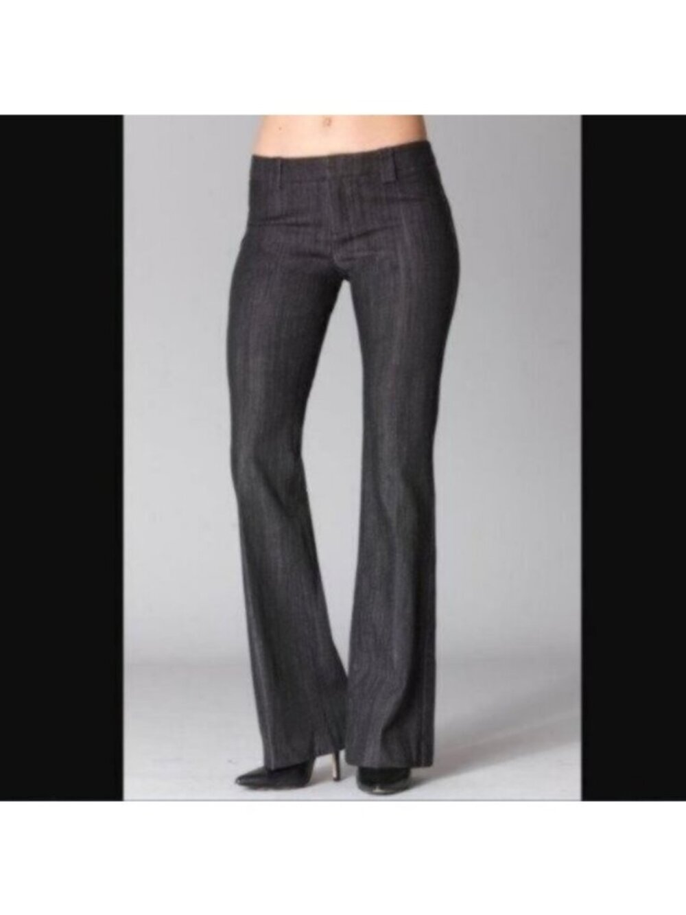 Ecru | Marley Mid Rise Denim Pant Jeans Bootcut Gray Wash